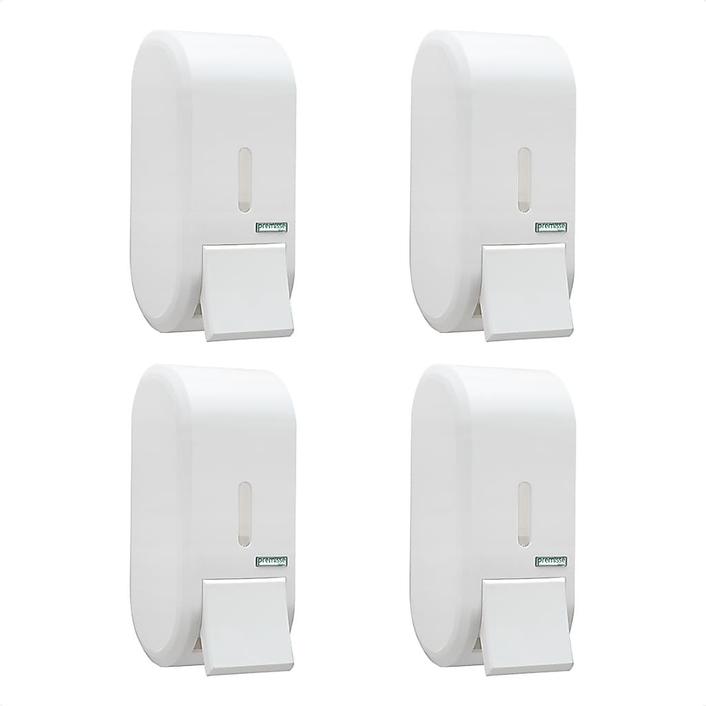 Kit 4 Dispenser Para Álcool Gel E Sabonete Líquido Banheiro Compacto