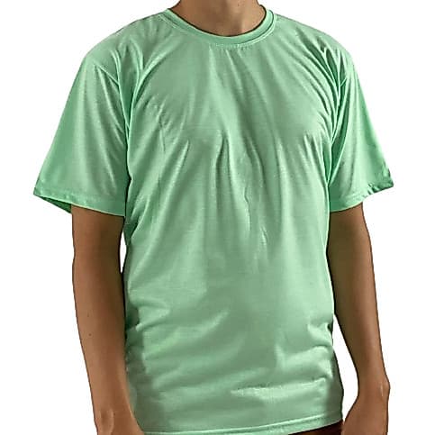 Camiseta Básica Verde Água | Malha 30.1