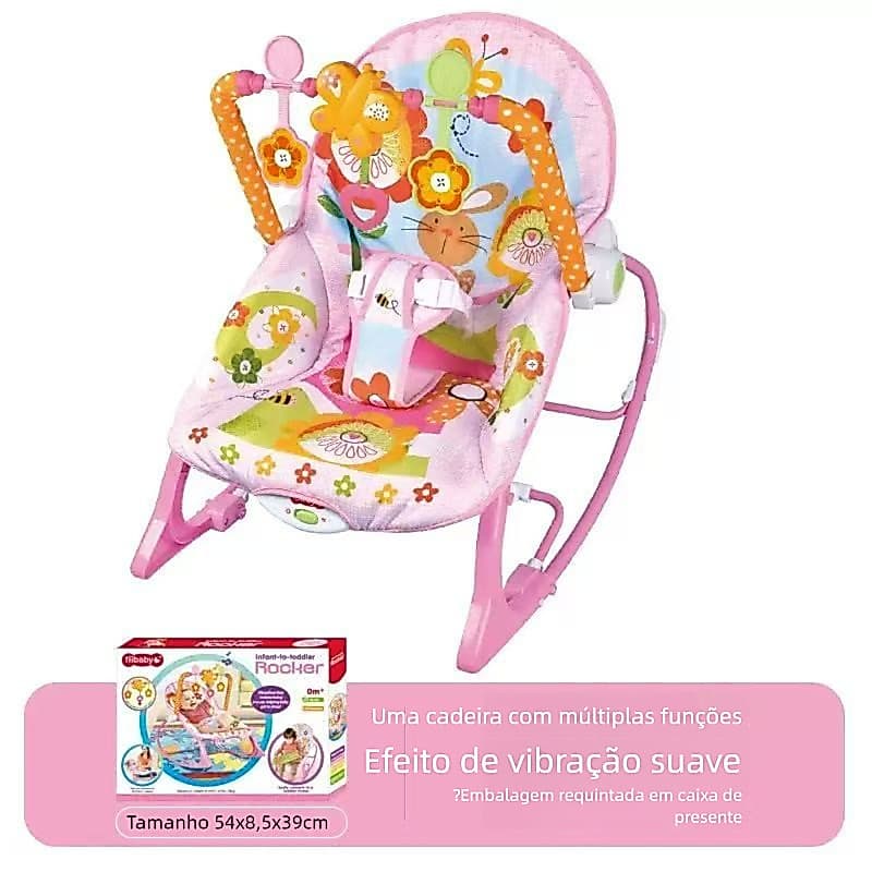 Cadeira de balanço para bebê que ajuda a adormecer com vibração--6825