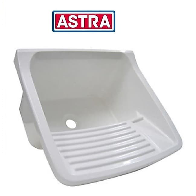 Tanque plastico para lavar roupas 22 litros 47x43x27 Branco Astra