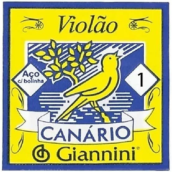 Corda Avulsa Violão Canário Aço c/ Bolinha 1ª Mizinha Fina - 1 unidade