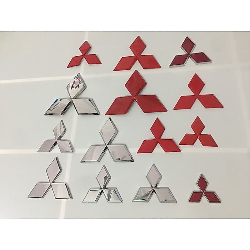Logotipo Dianteiro Ou Emblema Traseiro Para Mitsubishi Pajero V73 Lancer EX Outlander ASX Adesivo Do Porta-Malas Modificação Crachá Da Grade