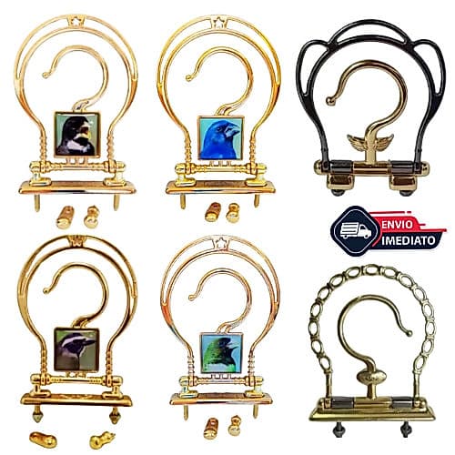 Gancho CORRENTÃO Super Luxo Premium Gaiola Trinca Ferro Coleiro