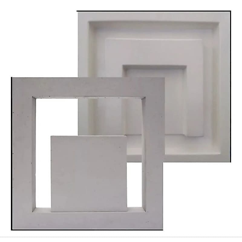 forma vazada cobogo abs 2 mm 29x29x3,5 cm cimento gesso concreto