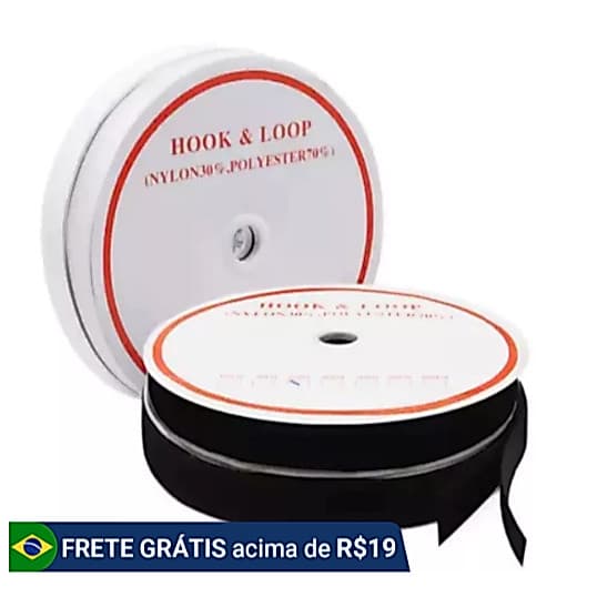 Velcro 16mm Macho e Fêmea (par) Fita de Fixação Costurável