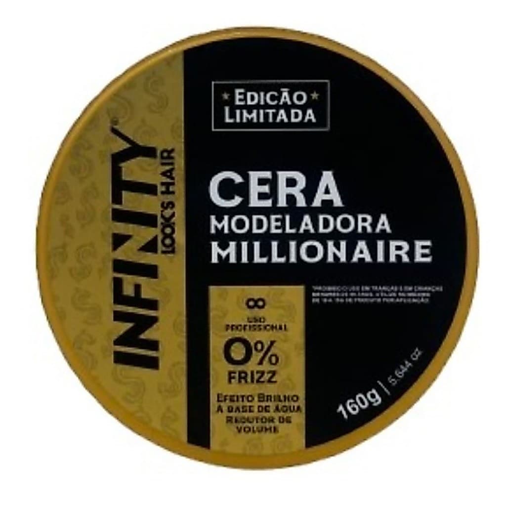 Pomada Cera Modeladora Millionaire Infinity160g.