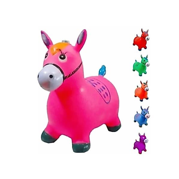 Cavalinho Upa Upa Pula Pula Inflável Musical Brinquedo Infantil