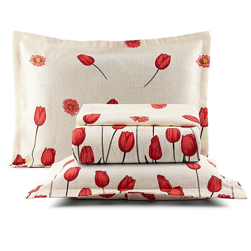 Kit Cobre Leito Casal Queen 3 Peças Tecido 100% Algodão Colcha Piquet De Luxo Estampado Queem Jogo De Cama Quenn
