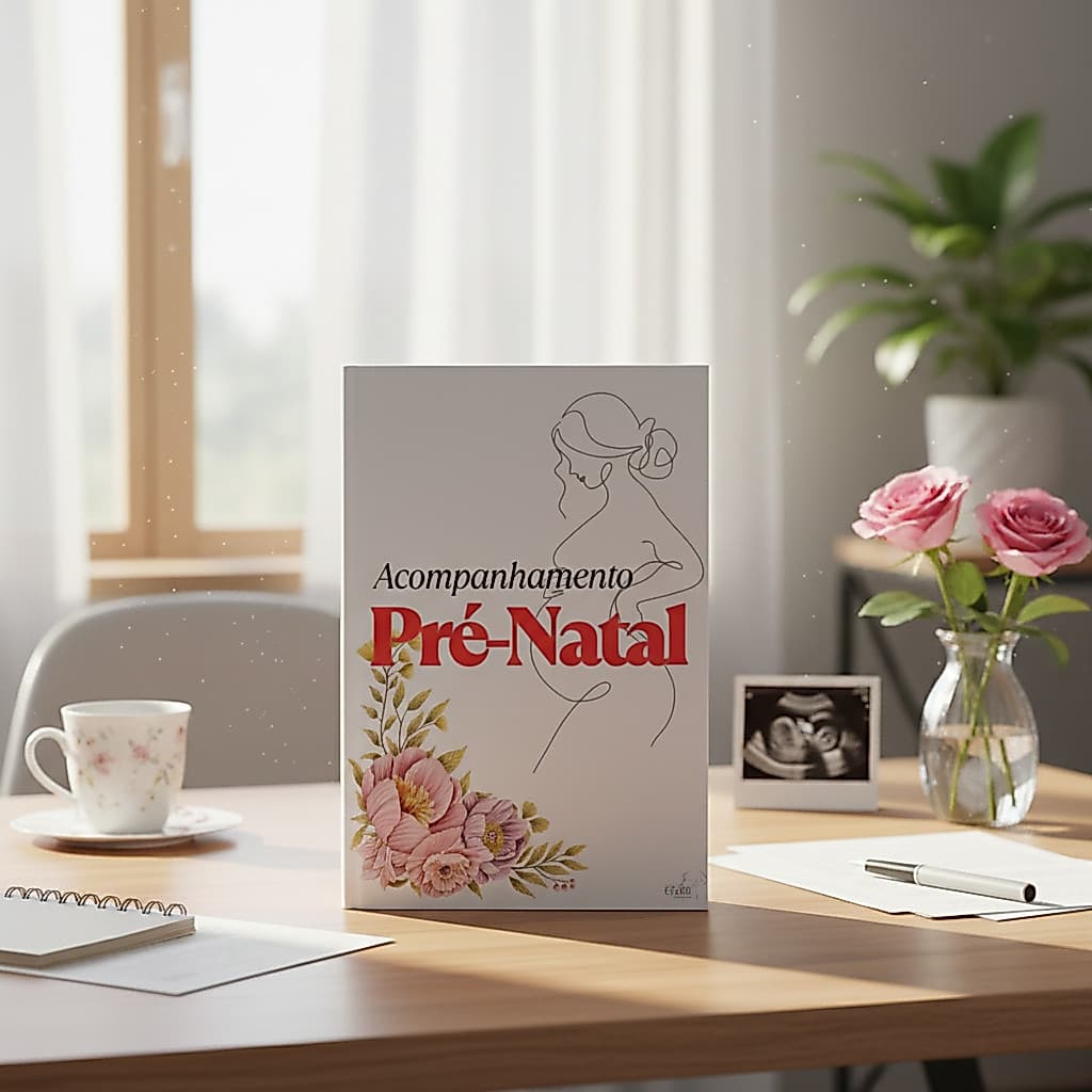Pasta Pré-Natal, Documentos e Exames - Gestate e Bebê Floral