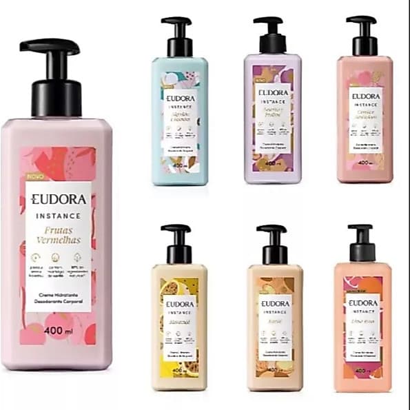 Creme Hidratante Desodorante Corporal Eudora Instance 400ml/ Refil 350ml