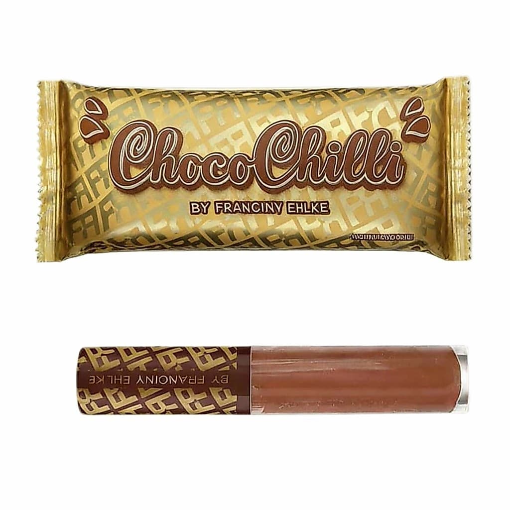 Gloss labial sabor chocolate em embalagem criativa de doce