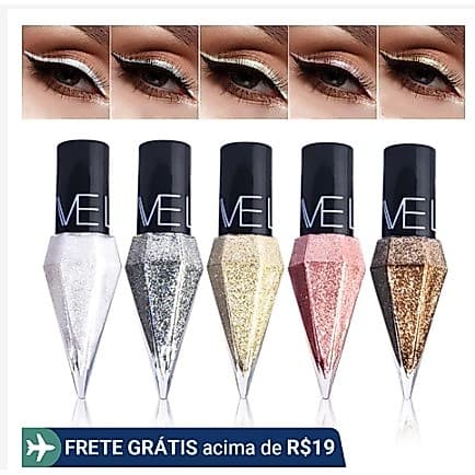 Delineador líquido brilhante Pearl Diamond de secagem rápida, não é fácil de borrar