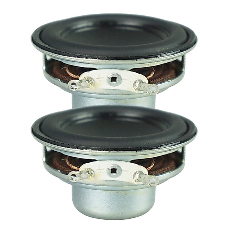 Li * 2 Unidades 45 Mm 4 Ohm 8 W Alto-Falantes Portáteis 1 7 Polegadas Pequenas Faixas Completas Lado Borracha
