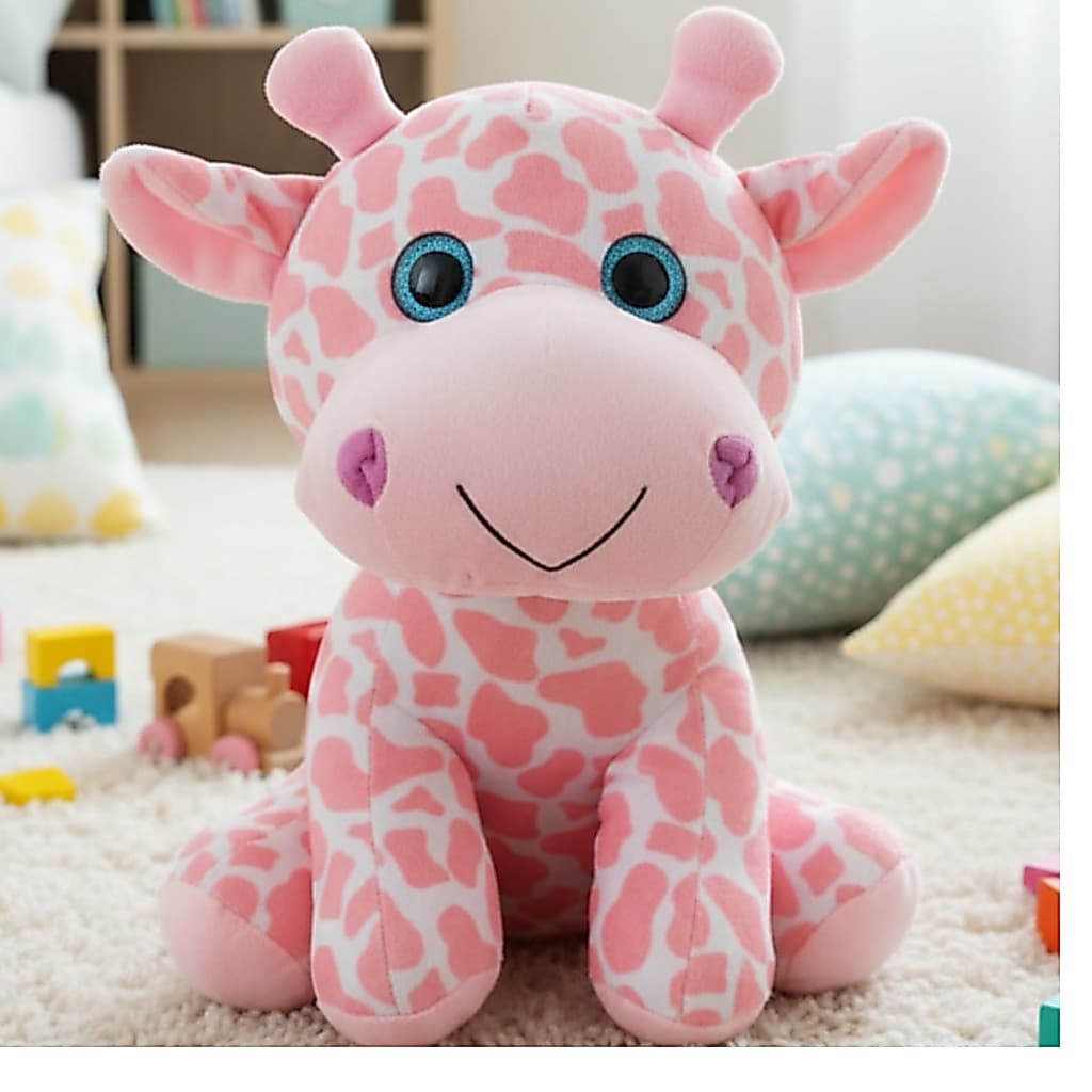 Pelúcia Girafa Fofa 30cm Macia Antialérgica Presente Infantil