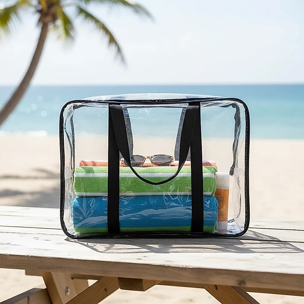 Bolsa Mala Sacola Transparente Diversas Cores