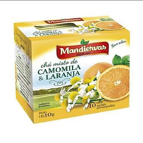 Chá De Camomila C/Laranja 10g - Mandiervas