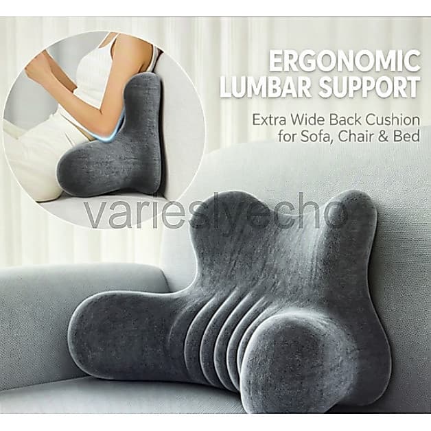 Almofada Ergonômica Super Grande Para Apoio Lombar , Traseira Sofá Correção De Postura Sentada