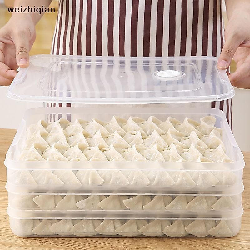 [T & B] Organizador De Cozinha Caixa De Bolinho Recipiente De Armazenamento De Alimentos Geladeira Manter Fresco Transpa