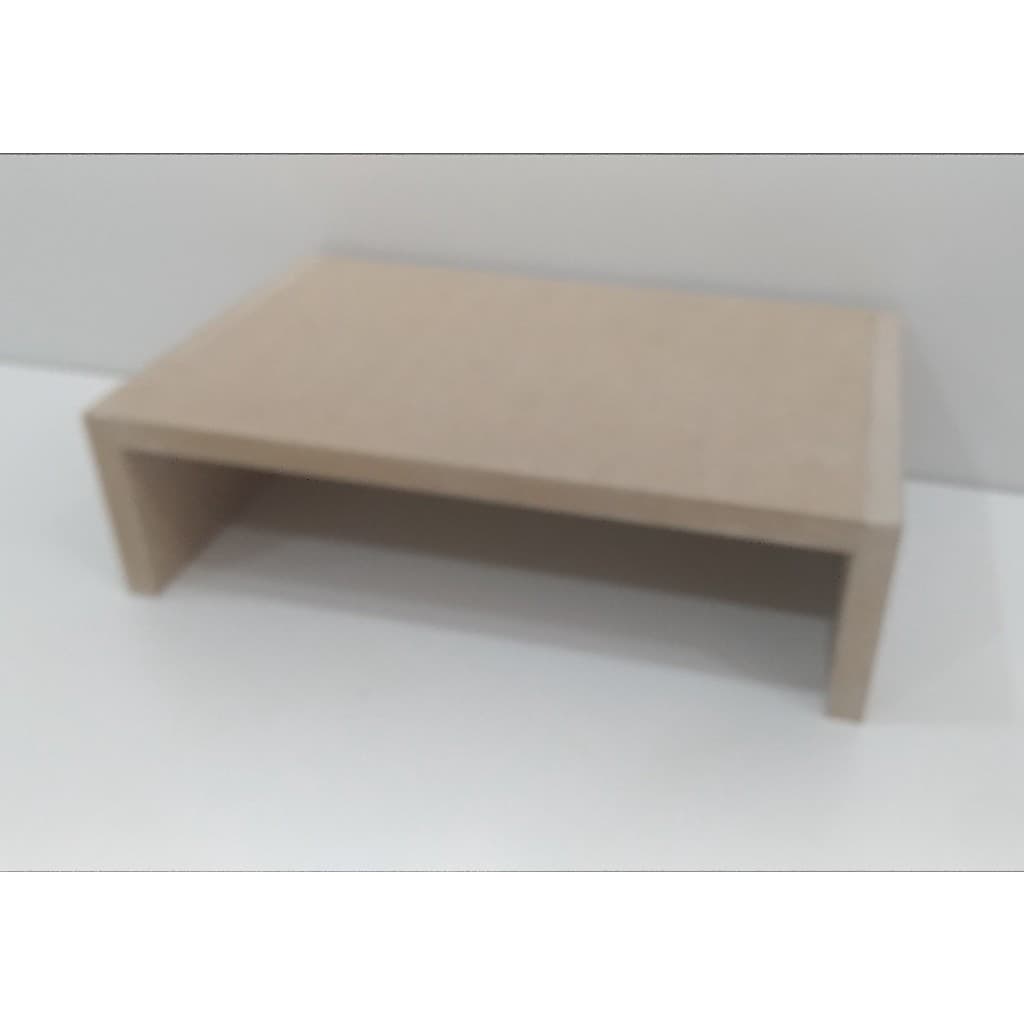 Suporte Para Monitor Ergonomico Altura da Visão Home Office mdf natural