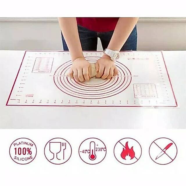Tapete De Silicone Para Massa De Pizza Martabak 40 x 60 CM Bolo jnp