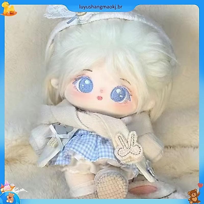 Boneca de algodão genuíno esqueleto boneca de pelúcia intercambiável 20cm presente de aniversário de menina grátis barat