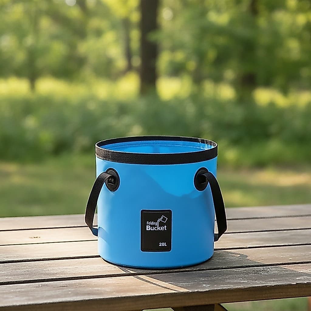 Recipiente Dobrável Compacto De Água Economia De Espaço Reforçado Para Campistas , Camping , Pesca