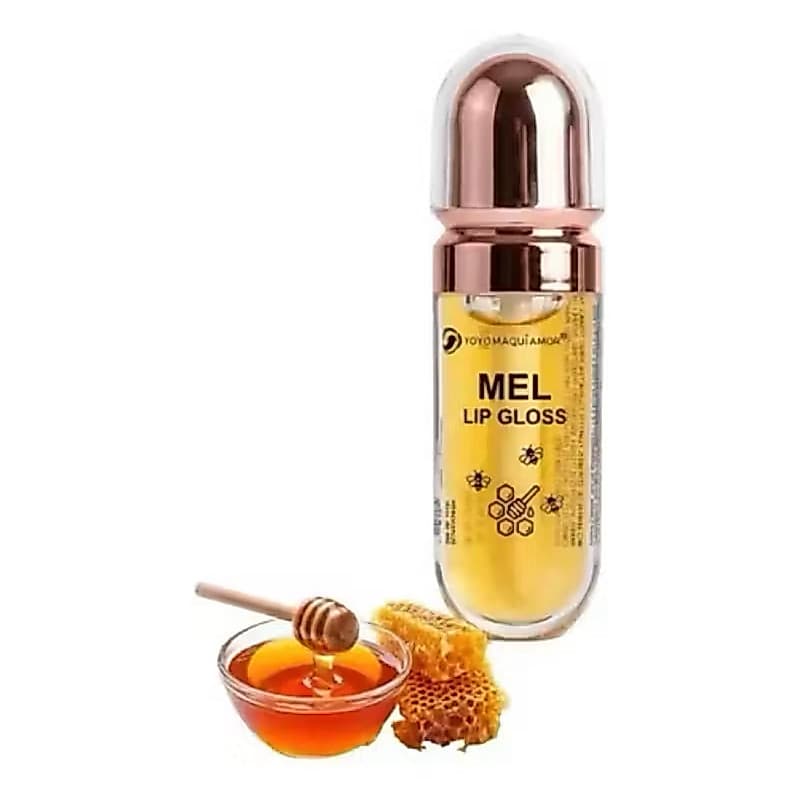 Gloss Mel - Lip Gloss Mel Hidratante | Brilho Intenso | Lábios Macios e Nutridos