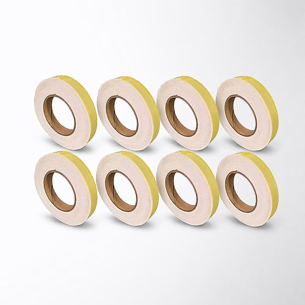 Kit 8 Fitas de Espuma Adesiva de Uma Face 20mm x 5m – 5 Metros por Rolo – para Vedação e Isolamento