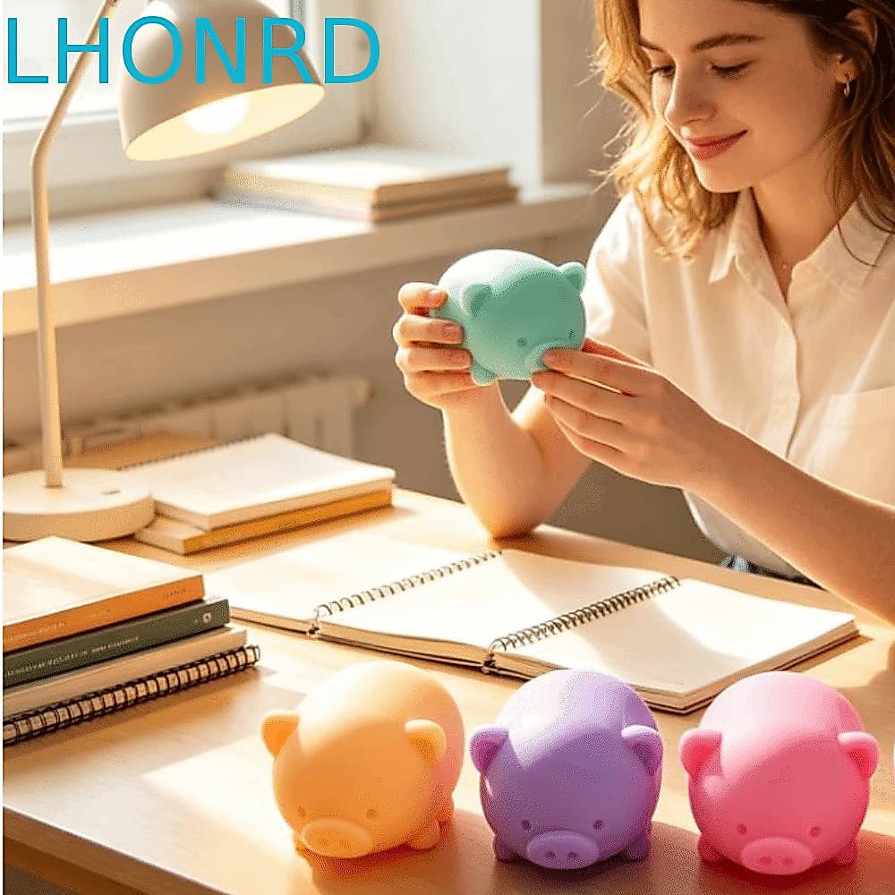 LHONRD Escavação Porco Brinquedo Fidget , Interessante Sensorial Squeeze , Macio Mole Dedo
