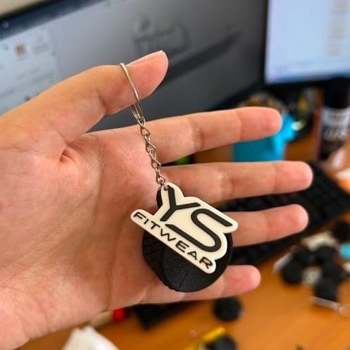 Chaveiro + porta anel com sua marca