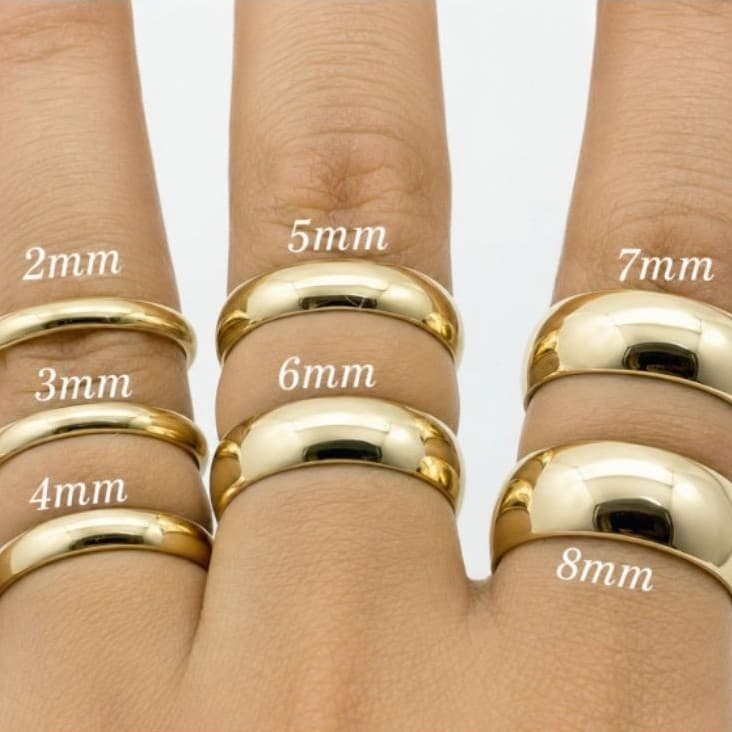 Aliança em tungstênio banhado a ouro 18k