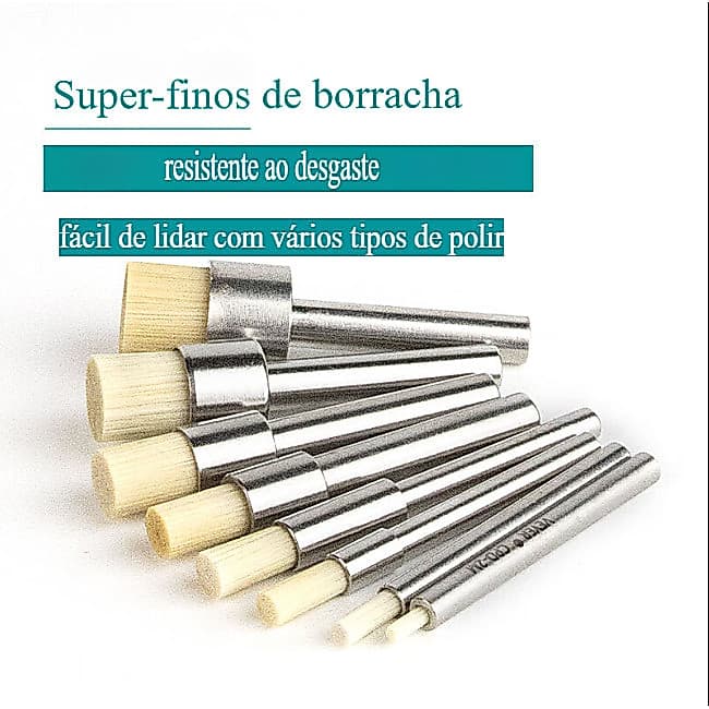 [Qualidade Industrial] Escova de fibra cerâmica Processamento CNC Moagem Cabeça de escova de polimento de furo interno