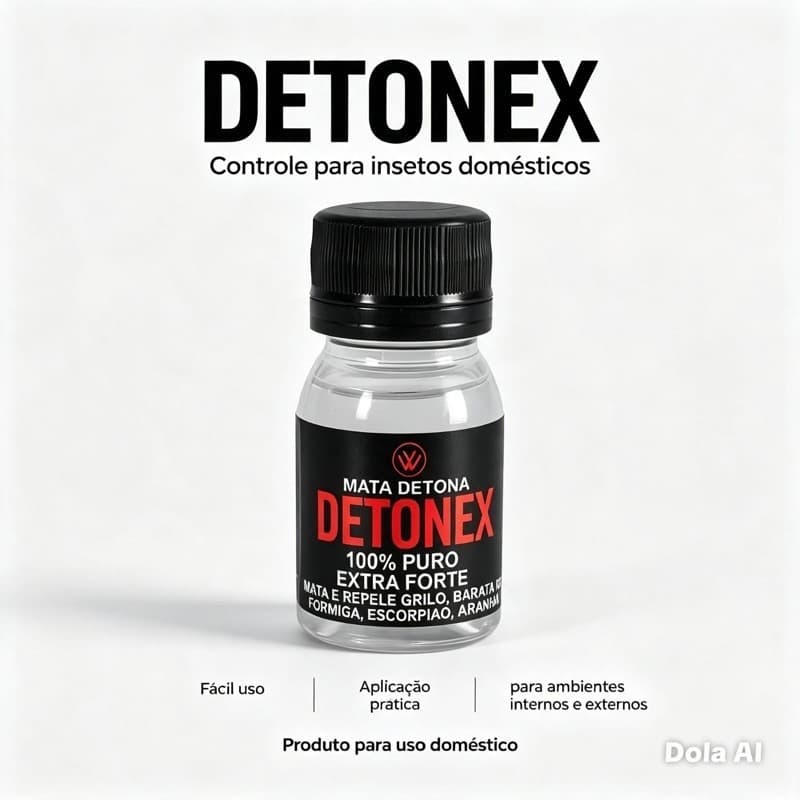 Detonex Repelente para Insetos | Para Casa, Cozinha, Banheiro e Quintal