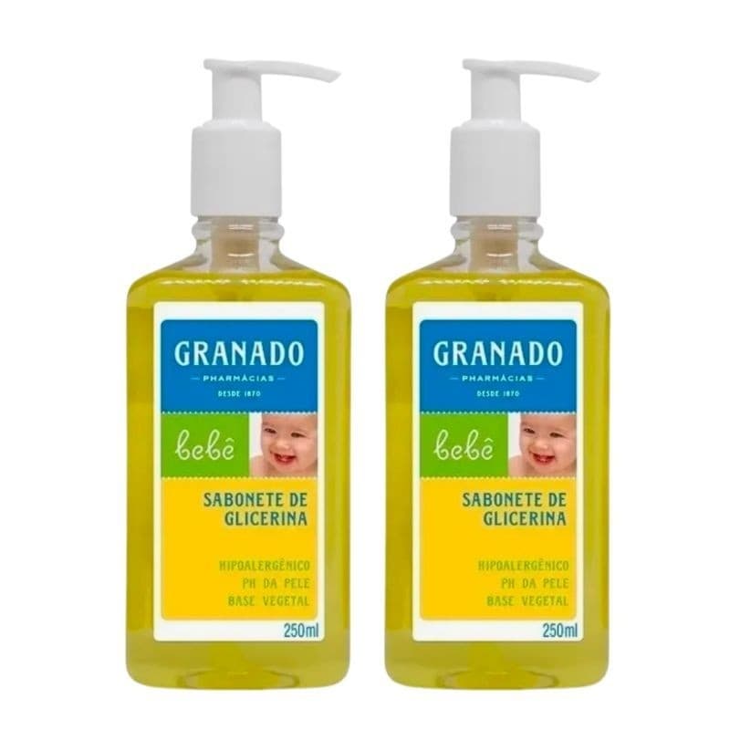 Kit 2 Sabonete líquido de glicerina tradicional Granado Bebê - 250mL cada