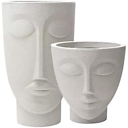 kit Casal Vaso Face Homem 24 + Vaso Face Mulher 17 Vasos Decorativos