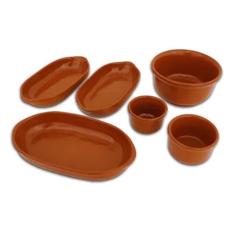 Kit Feijoada Para Mesa CompletoServe Até 4pessoas Porcelana Ceramica Refrataria Cumbuca Travessa