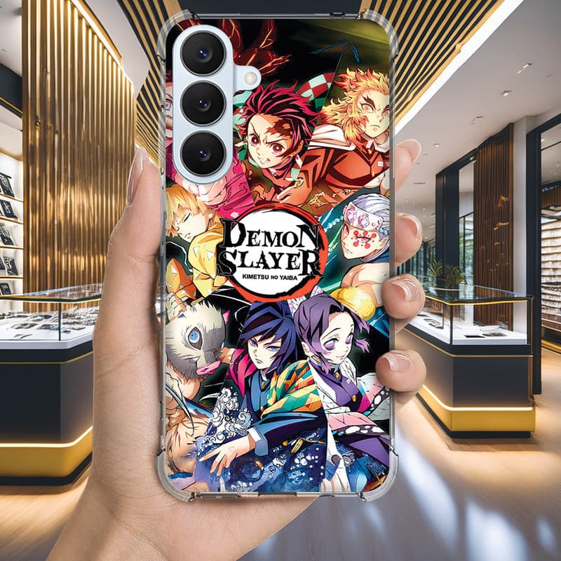 Capa Capinha GALAXY M35 M34 M33 M31 M23 M21S J8 Anti-impacto Personalizada anime DEMON slayer (4067)