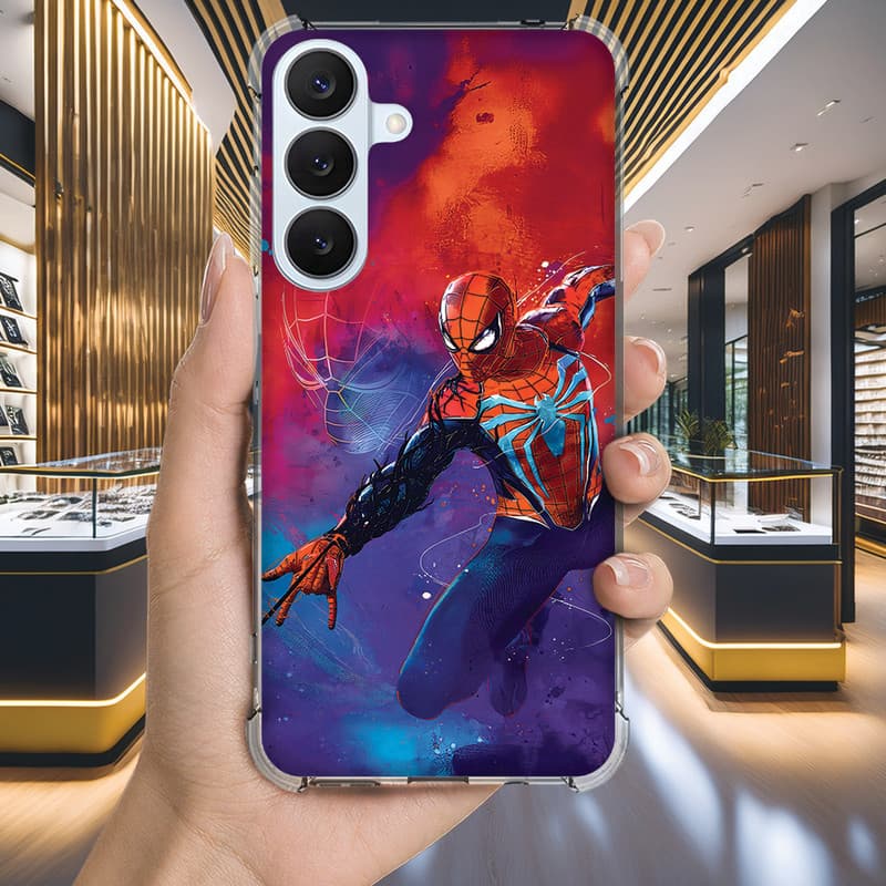 Capa Capinha GALAXY M35 M34 M33 M31 M23 M21S J8 Anti-impacto Personalizada geek ARANHA homem (4145)