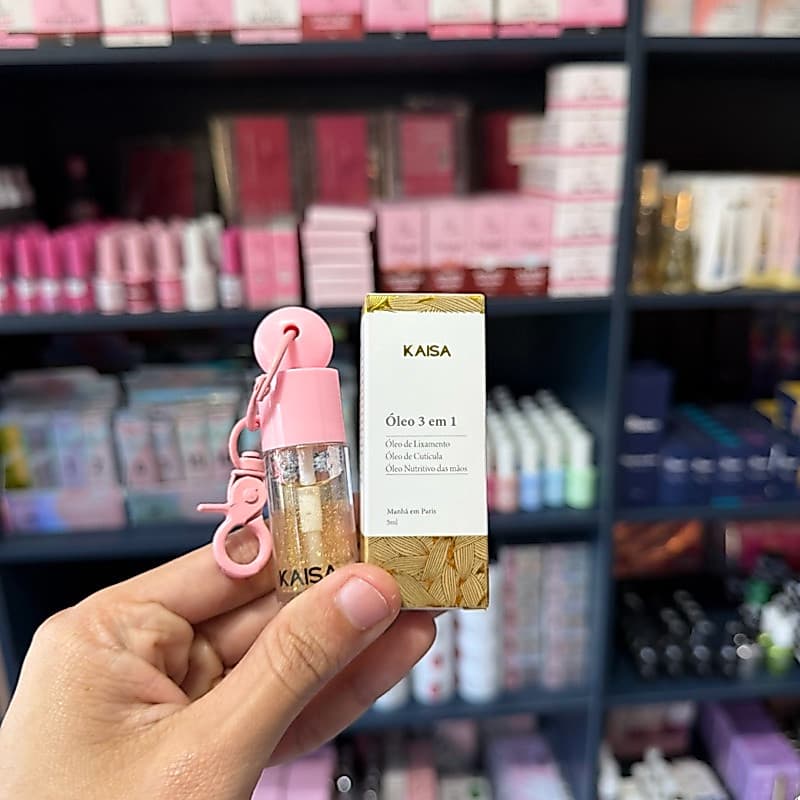 Óleo de Cutículas KAISA Fragrância em Paris Chaveiro Unhas Nails Alongamento