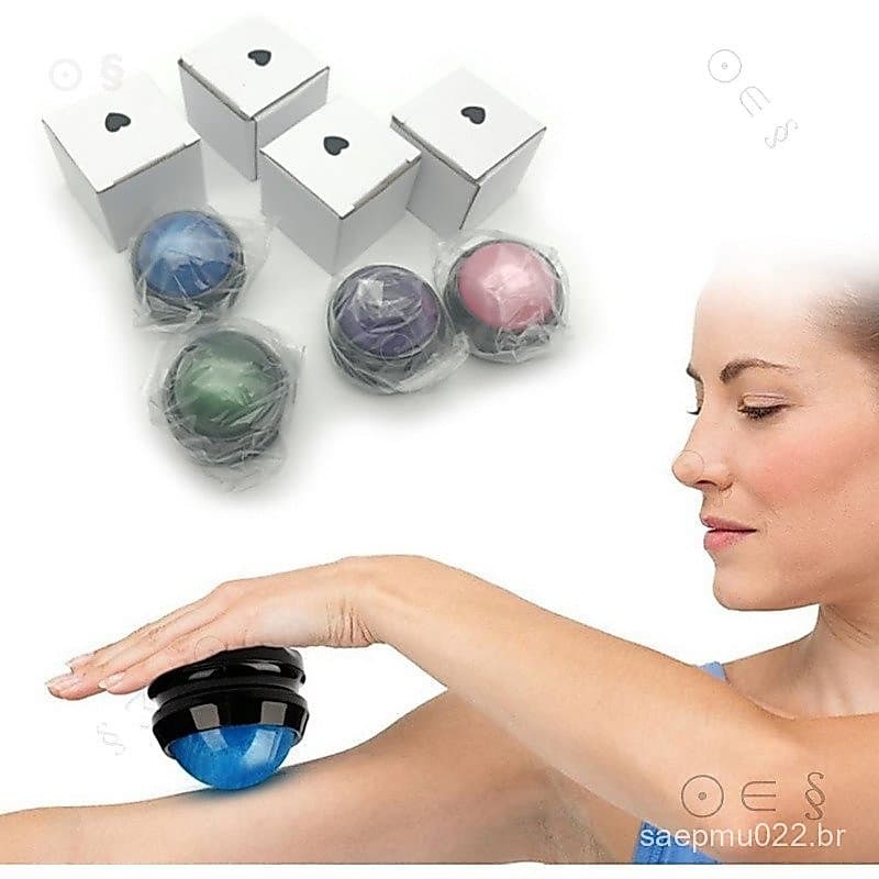 Massageador com Bola de Massagem para Alívio da Dor no Corpo, Terapia para Pés, Costas, Cintura e Quadril, Relaxante par