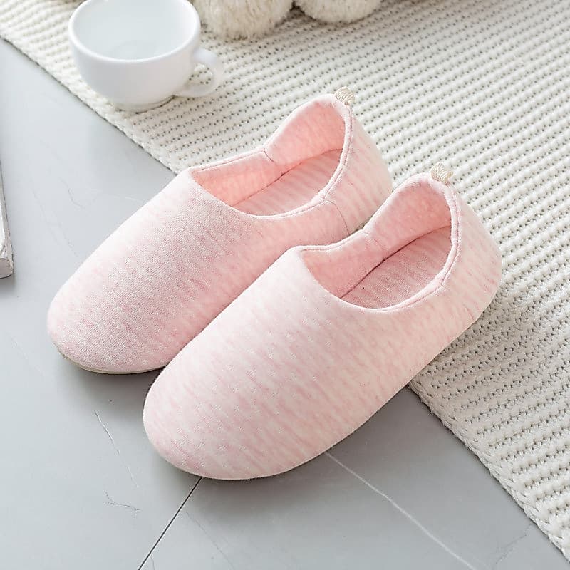 Sapatos de confinamento macio mulheres grávidas de sola grossa antiderrapante chinelos de algodão respirável verão outon