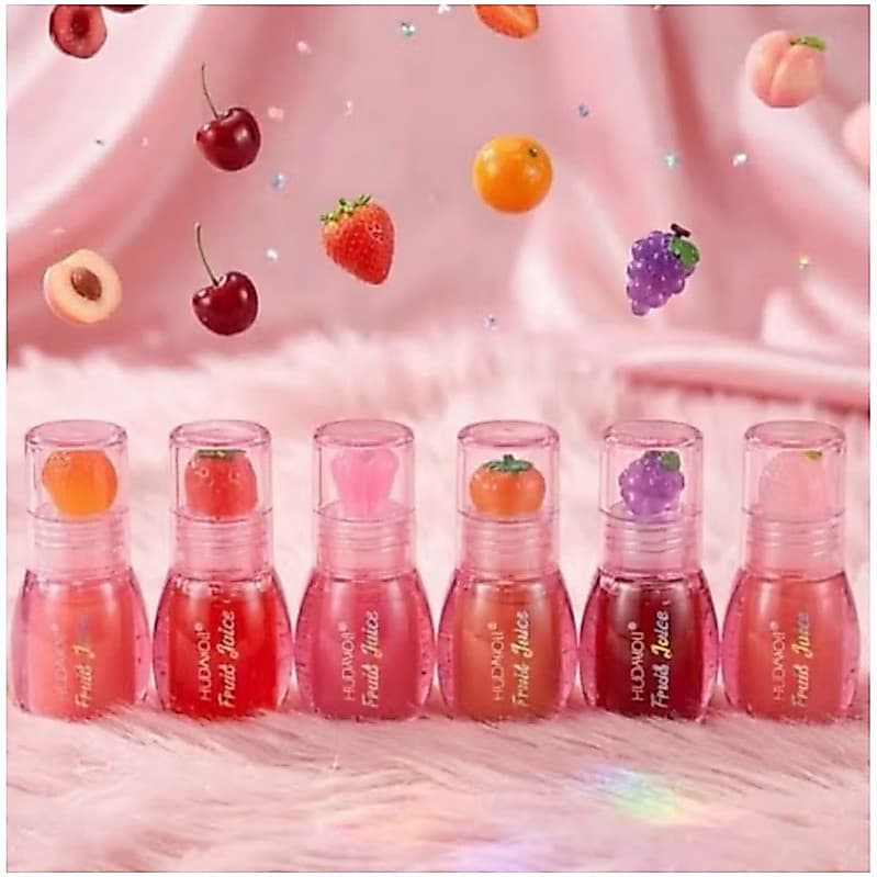 Kit 6 unidades Lip Gloss Hudamoji Fresh Juice