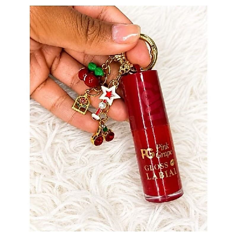 Gloss Labial Cherry Bomb - Brilho Intenso e Hidratação com Chaveiro