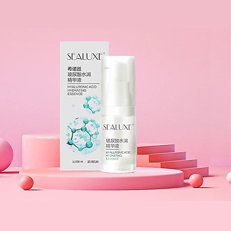 Folha Verde Sinos Ácido Hialurônico Essência Hidratante Hidratante Nutritivo Pele Hidratante Refrescante Não Oleoso 15ml