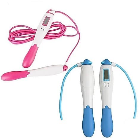 Pula Corda Digital C/ Contador de Pulos Fitness Queima Calorias