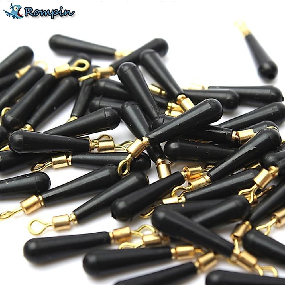 30 Pçs/Lote Bloco Engrenagem Rotação Deriva Bóias De Pesca Acessório bobber copper + Ferramentas De Borracha