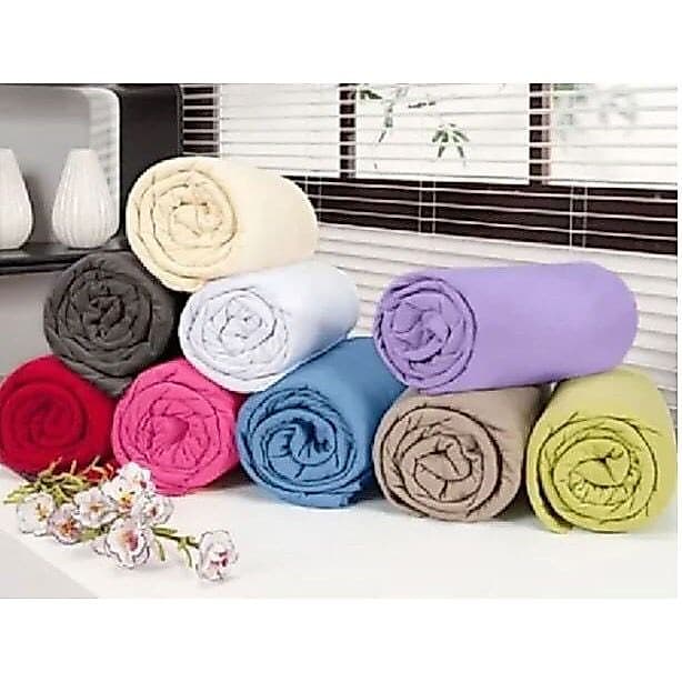 Kit Jogo de Lençol de Cama Solteiro 2 Peças Liso com Elástico Cores Diversas