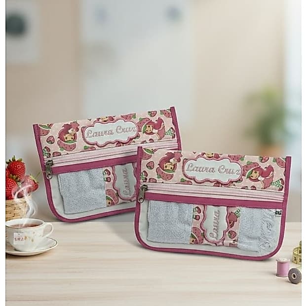 Estojo Nécessaire Escolar/ toalha escolar personalizada-Promoção