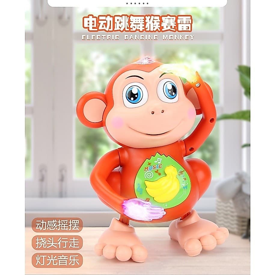 Futuro onlineBrinquedo de macaquinho macaco dançarino com som e luzes