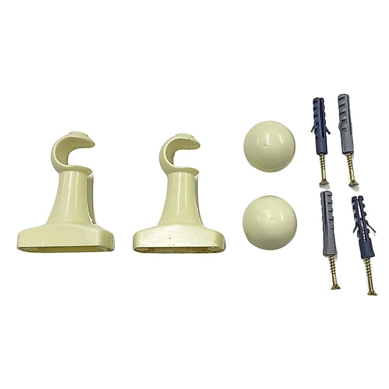 Suporte Par Com Ponteira Para Cortina Varão Simples Reforçado 19mm